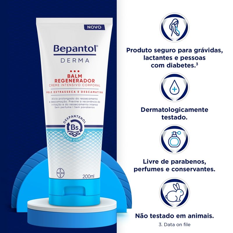 Creme Intensivo Corporal Bepantol Derma Balm Regenerador 200ml