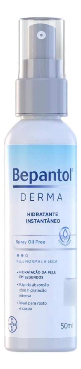 2 Bepantol Derma Solução Spray Hidratante Pele E Cabelo 50ml