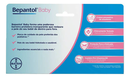 Kit 1 Pomada Assadura + 5 Lenços Umedecidos 96un - Bepantol