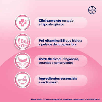 Kit 1 Pomada Assadura + 5 Lenços Umedecidos 96un - Bepantol